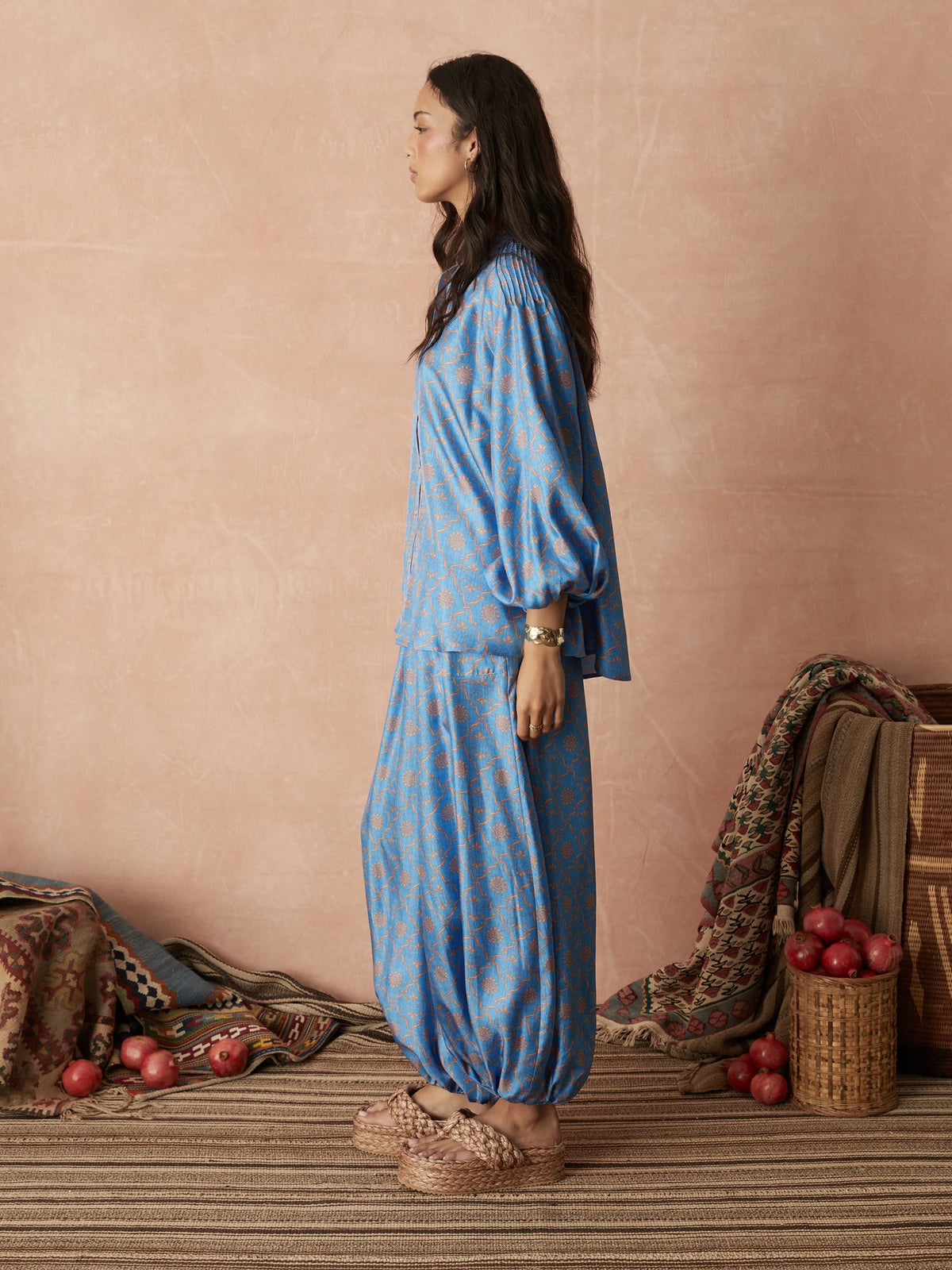 Serin Silk Blouse - Delft