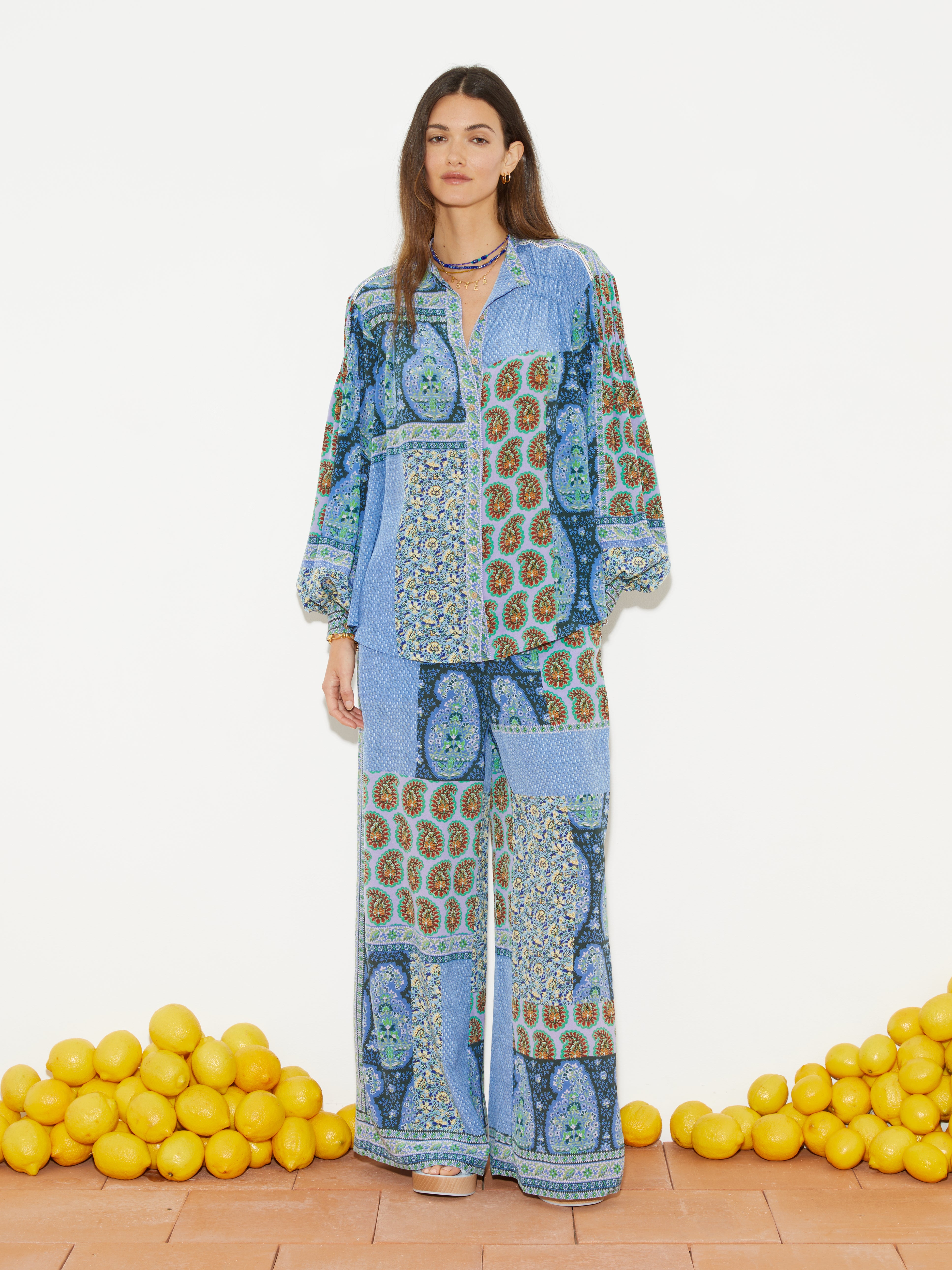 ONDA SILK SMOCK SHIRT