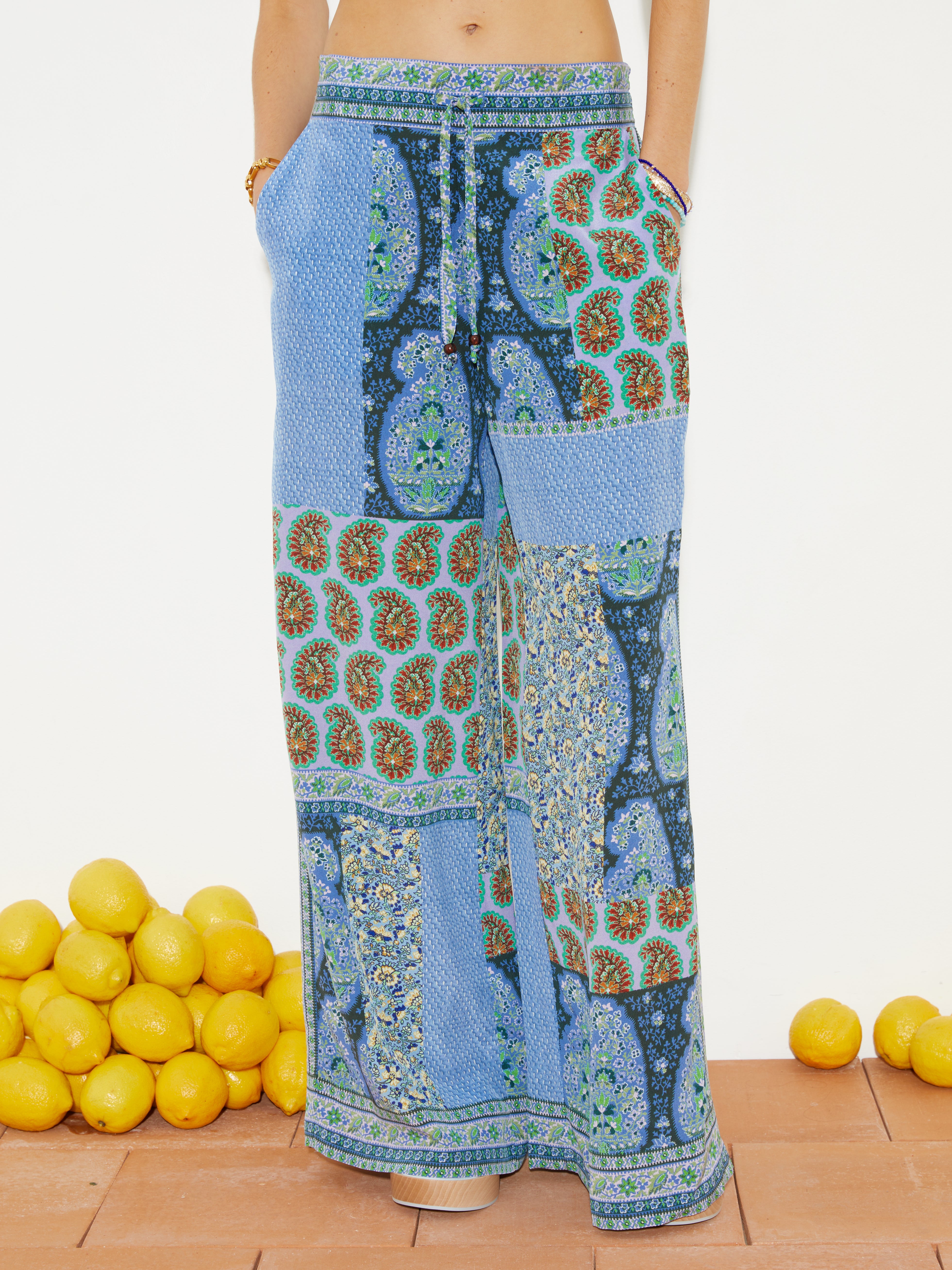 ONDA SILK WIDE LEG PANT