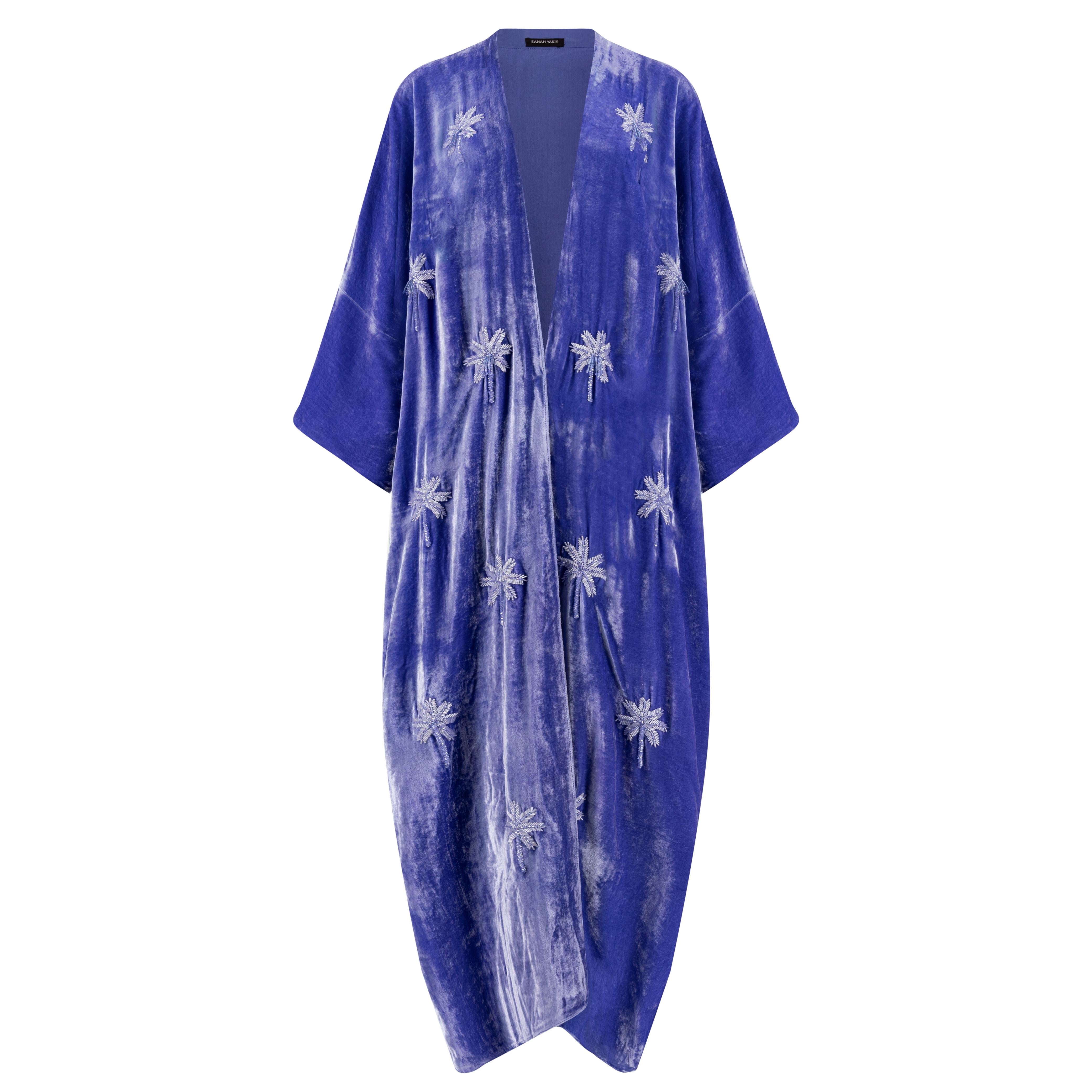 LAVENDER VELVET ABAYA