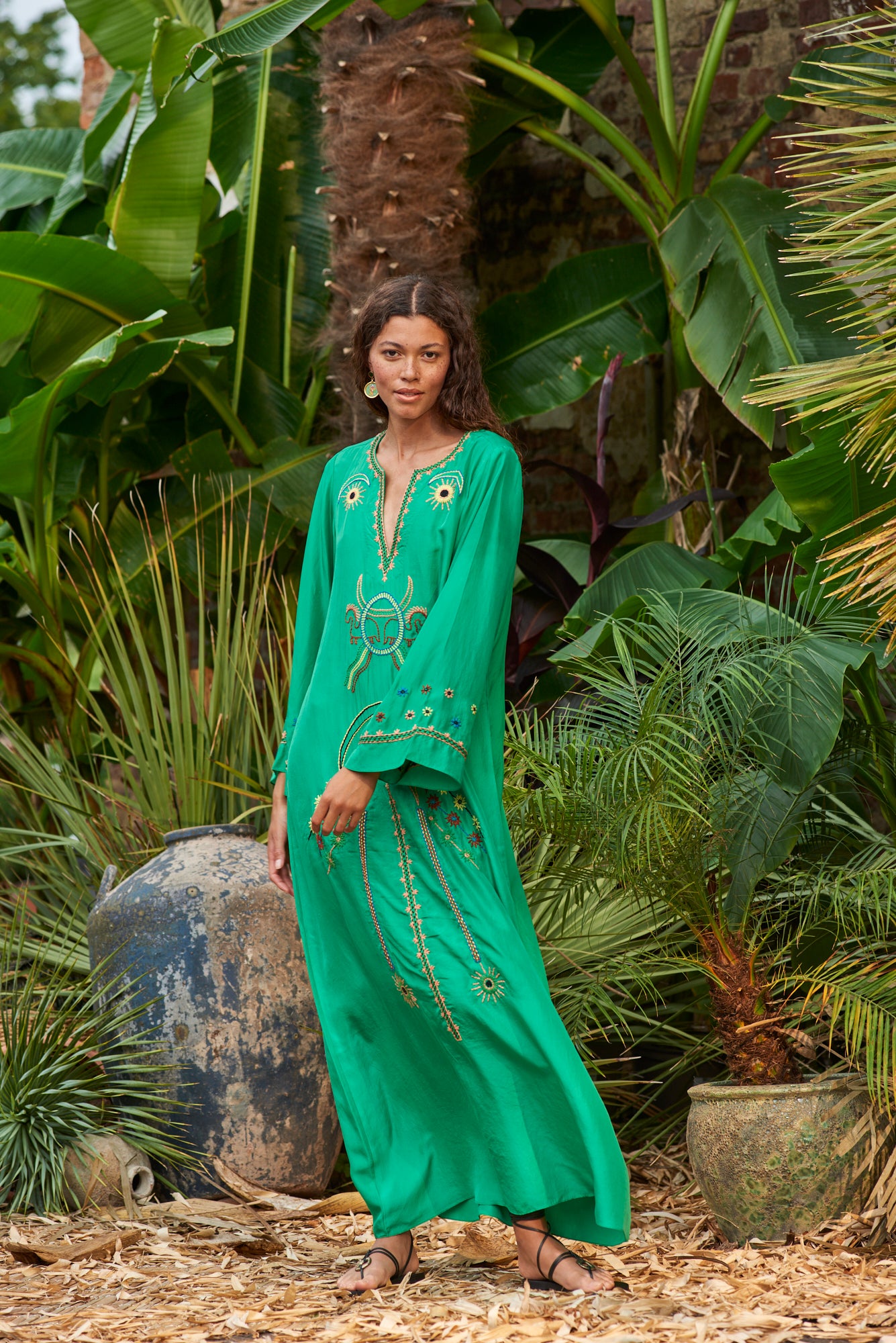 India Kaftan Green