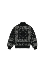 BLACK BANDANA BOMBER JACKET S/M