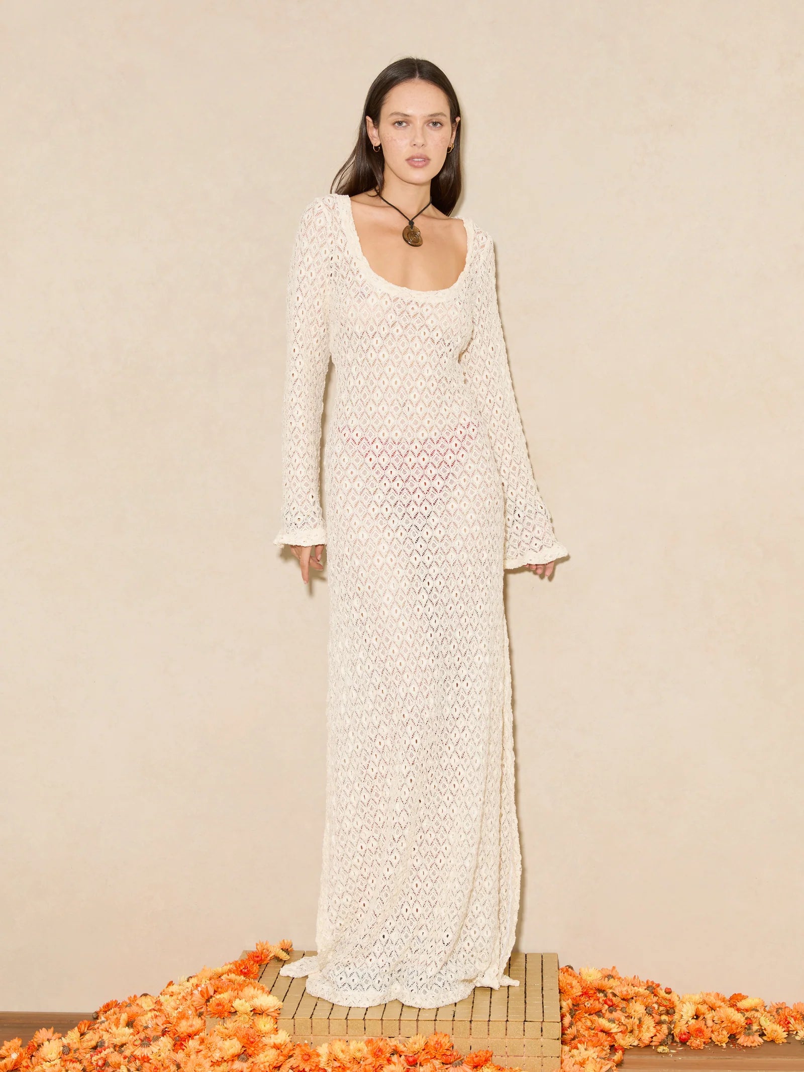 CHABLIS CLOQUE LACE DRESS