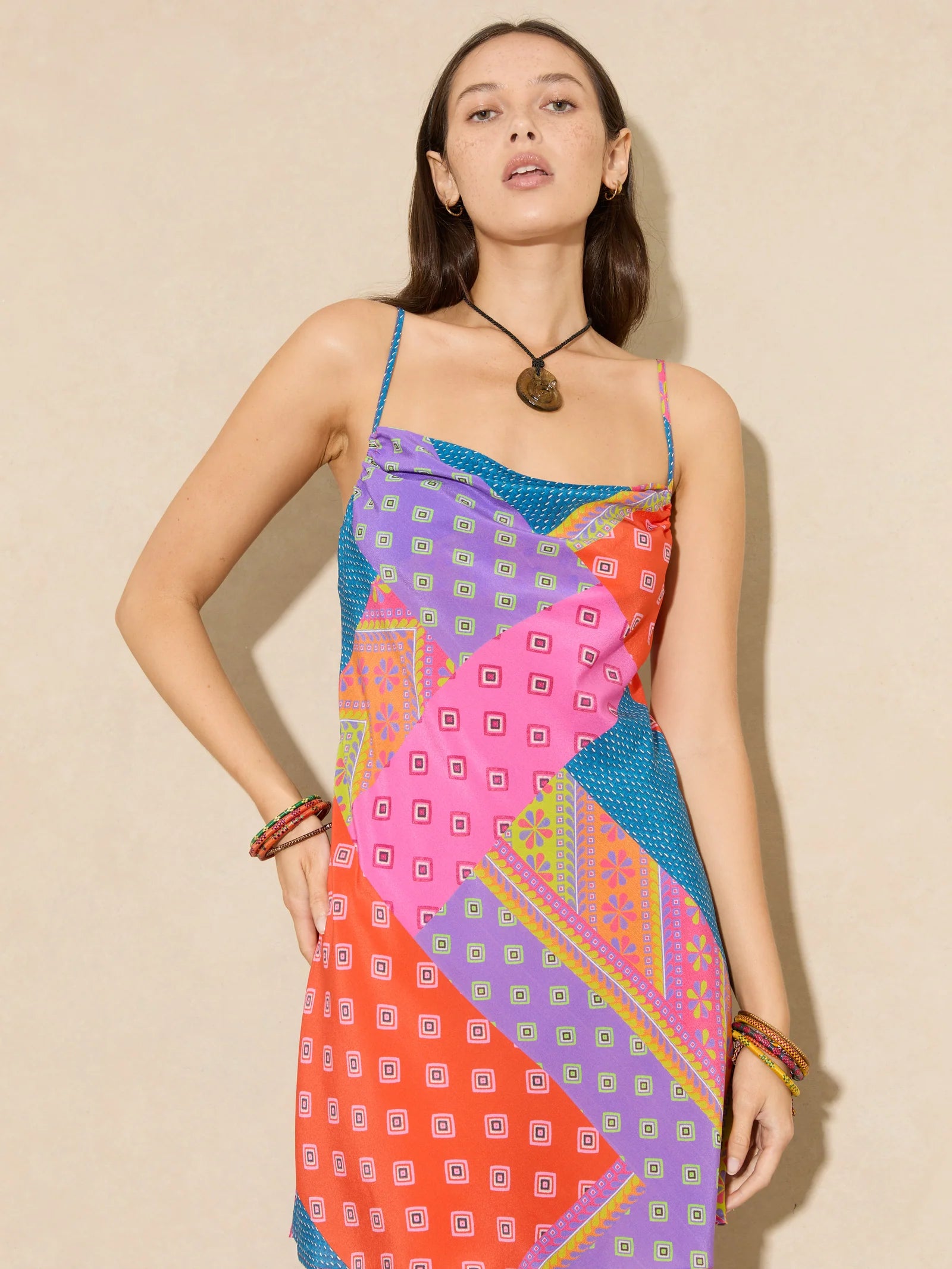 RANI SILK BIAS MINI DRESS