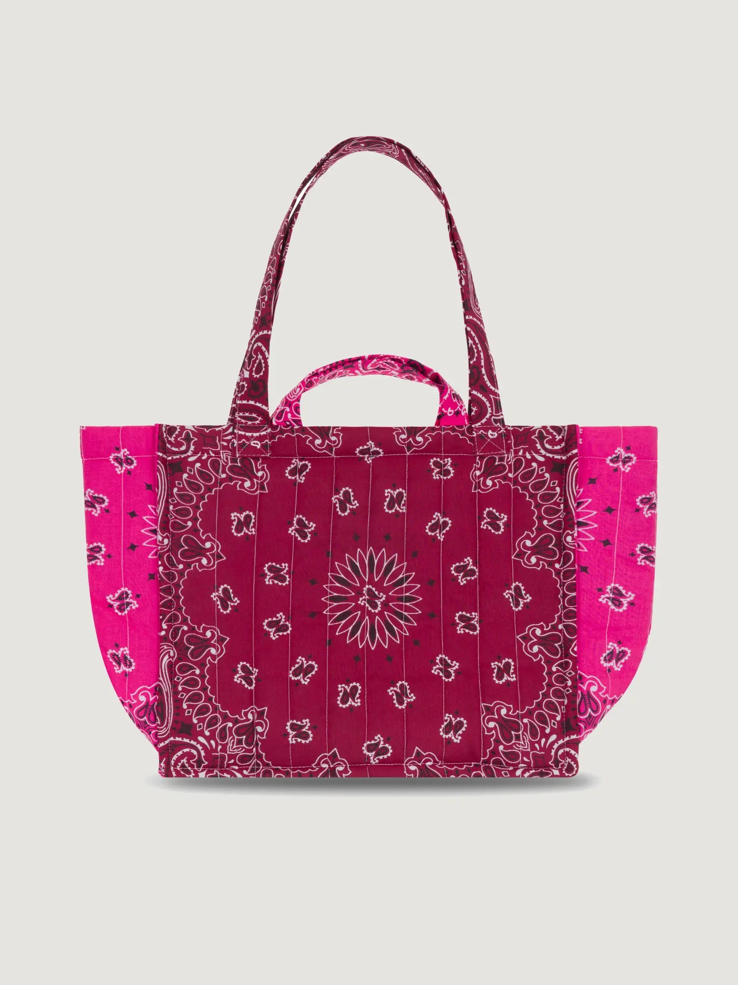 MAXI QUILTED - LOVE - BURGUNDY/FUSHIA