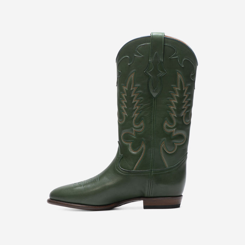 MIDNIGHT DARK GREEN BOOTS