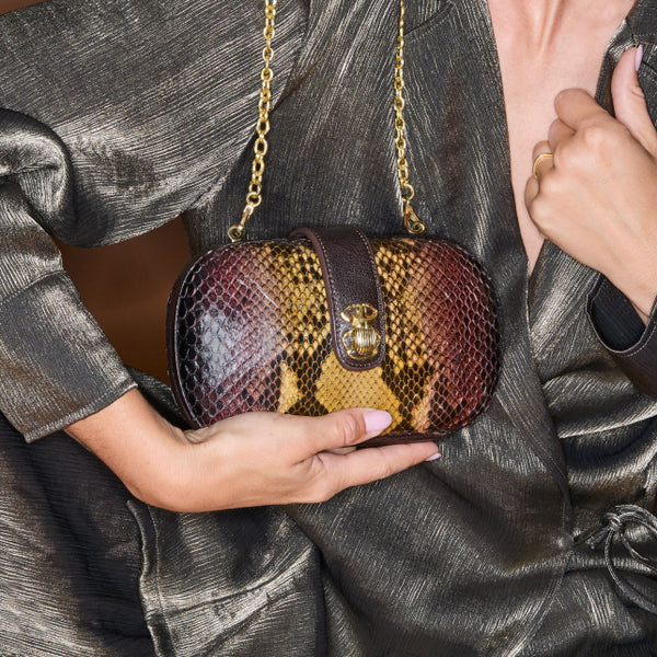 CHIARA BAG TIGER EYE PYTHON