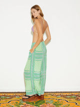 BON BON SILK JARDIN WIDE LEG PANTS