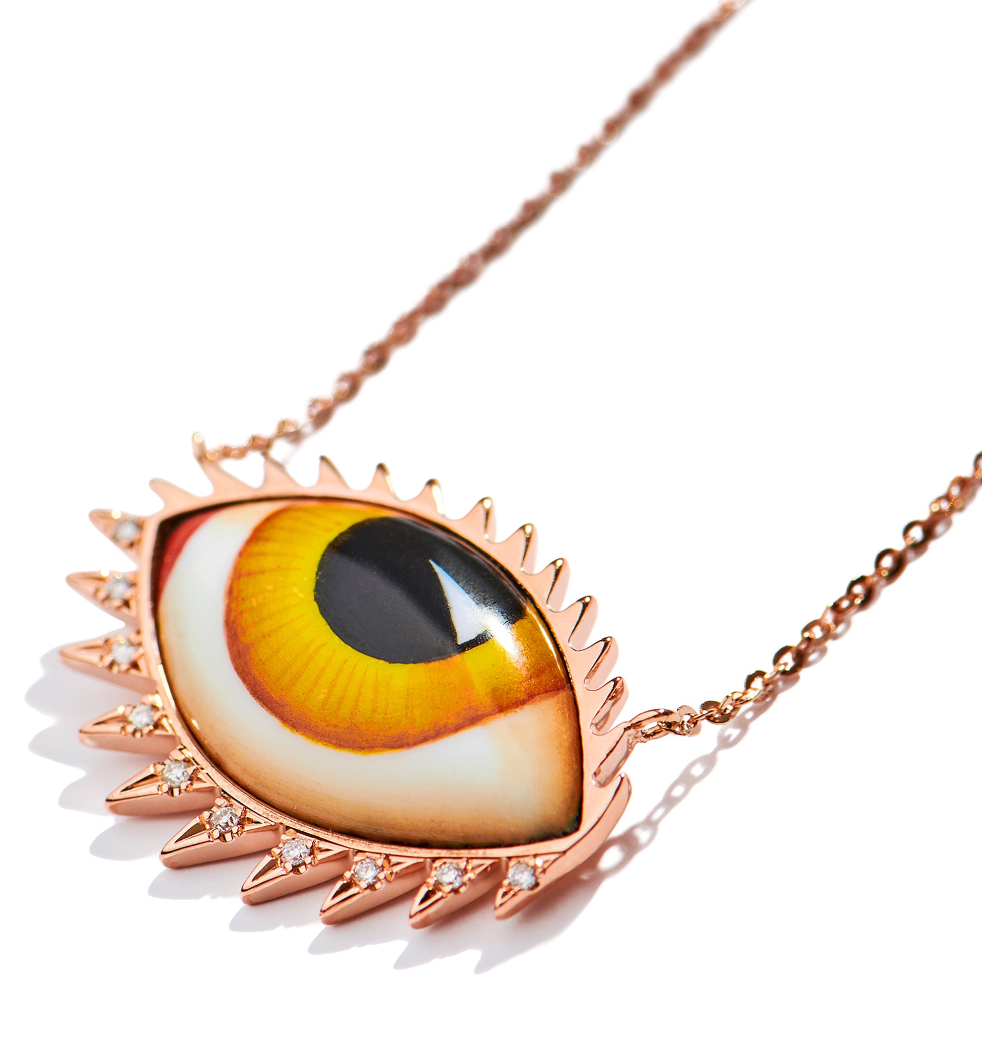 APOLLON 13 GRAND AMBRE DIAMOND NECKLACE