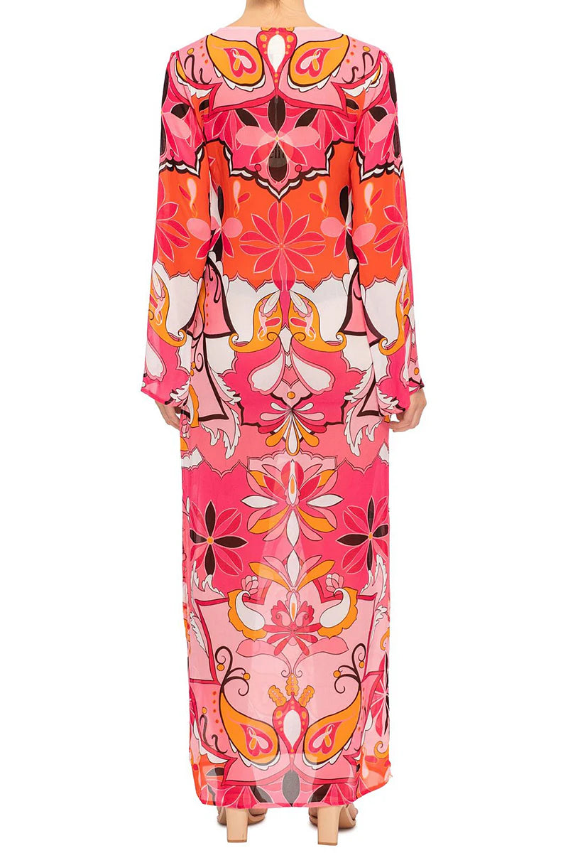 HOTLINE MAXI DRESS- BOHEME PINK