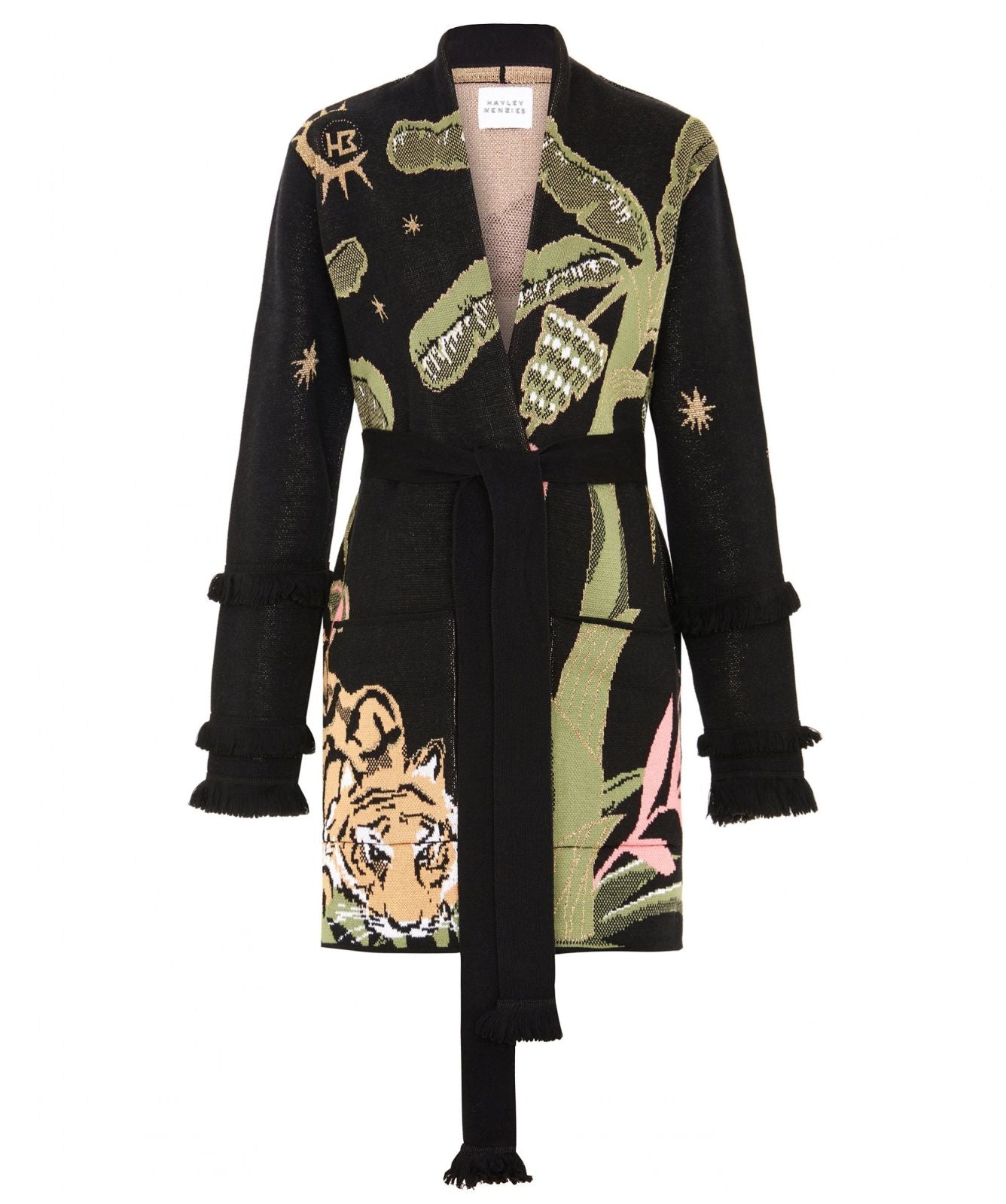 DRINKING TIGER COTTON CARDIGAN