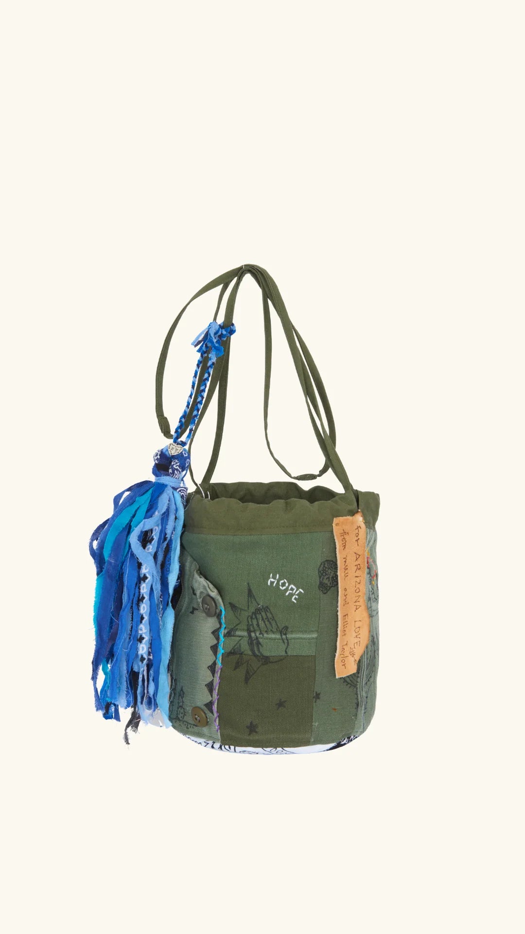 ARMY BANDANA BAG KAKI BLUE