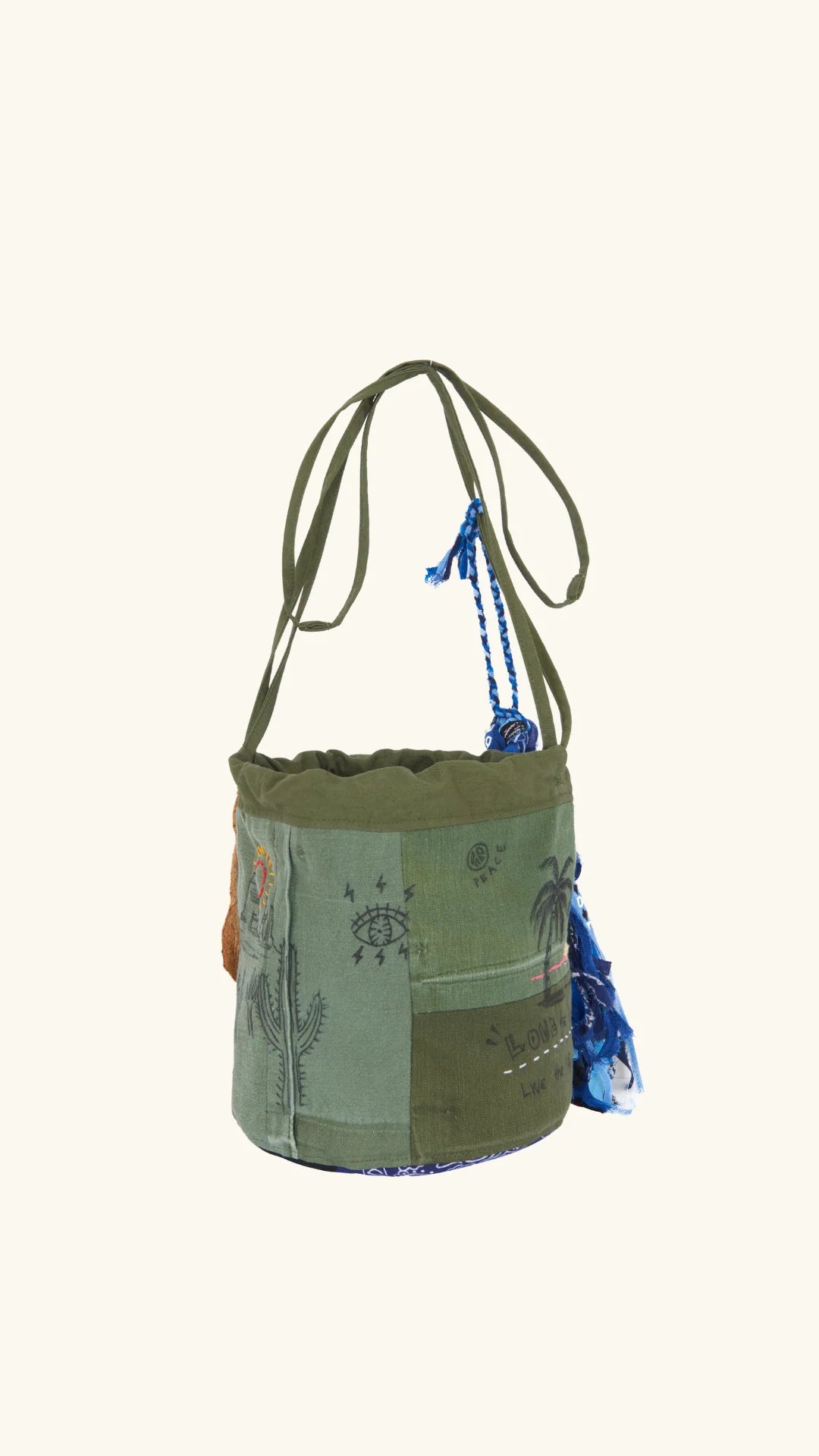 ARMY BANDANA BAG KAKI BLUE