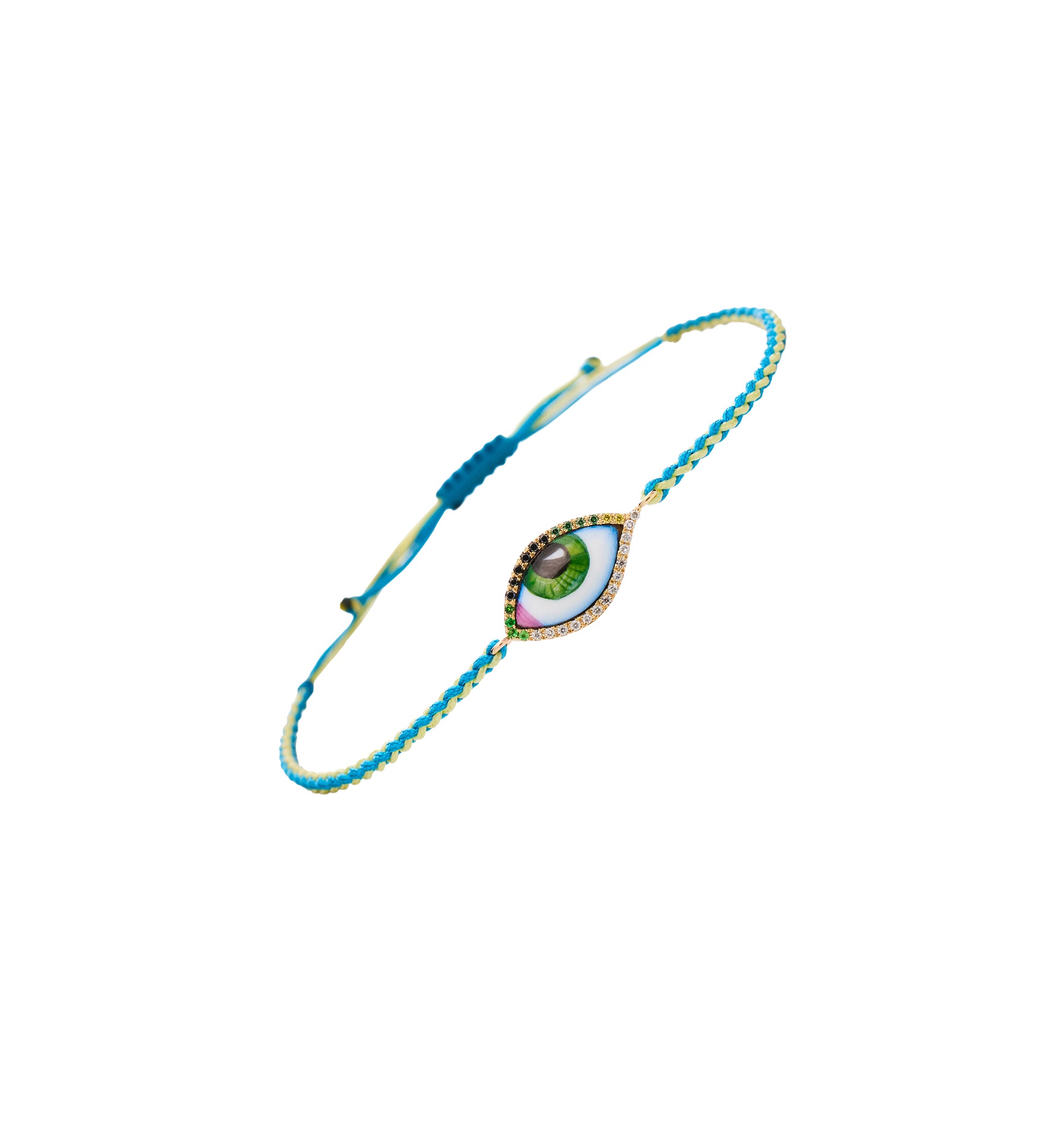 PETIT VERT MACRAME DIAMOND BRACELET