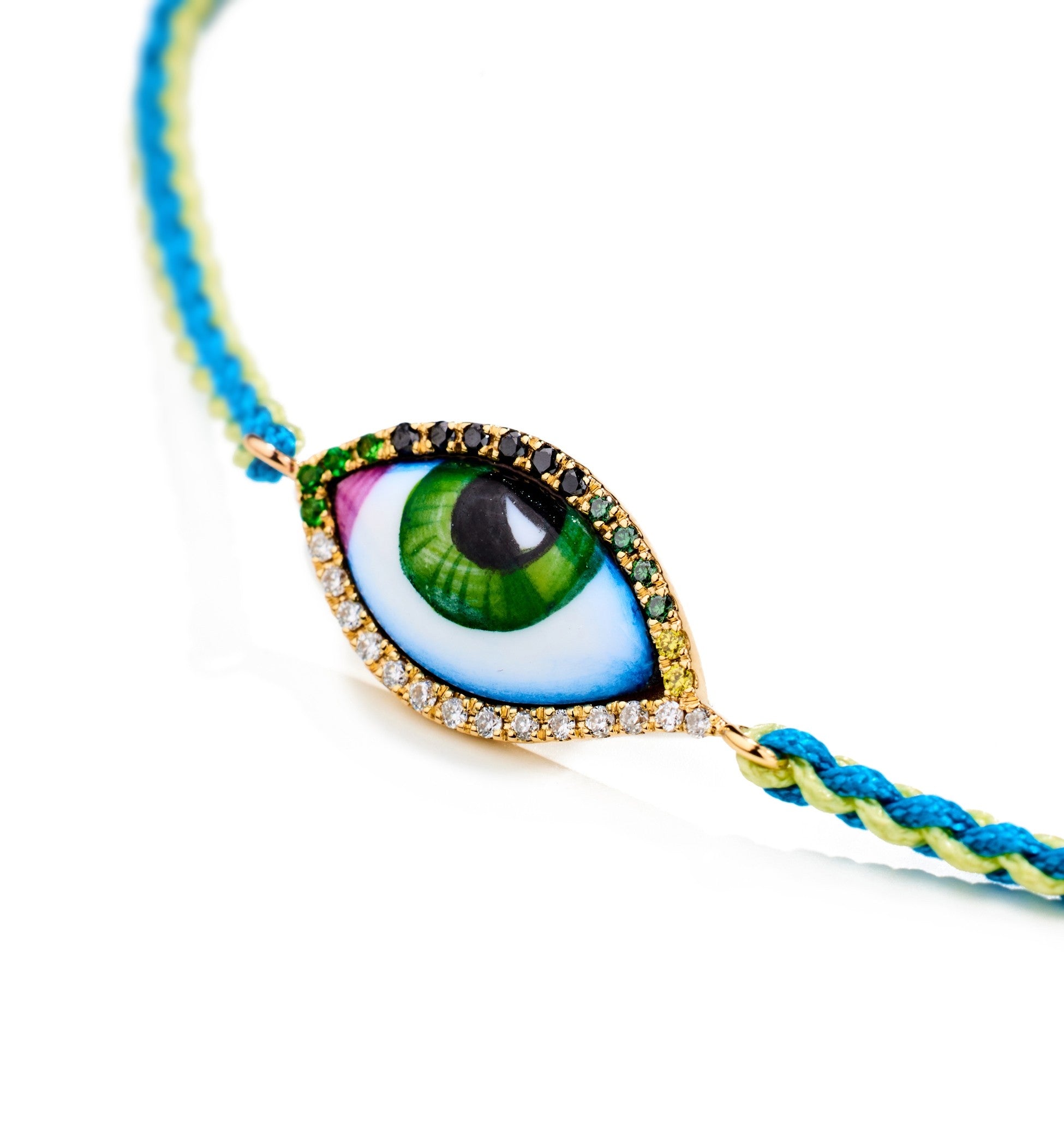 PETIT VERT MACRAME DIAMOND BRACELET