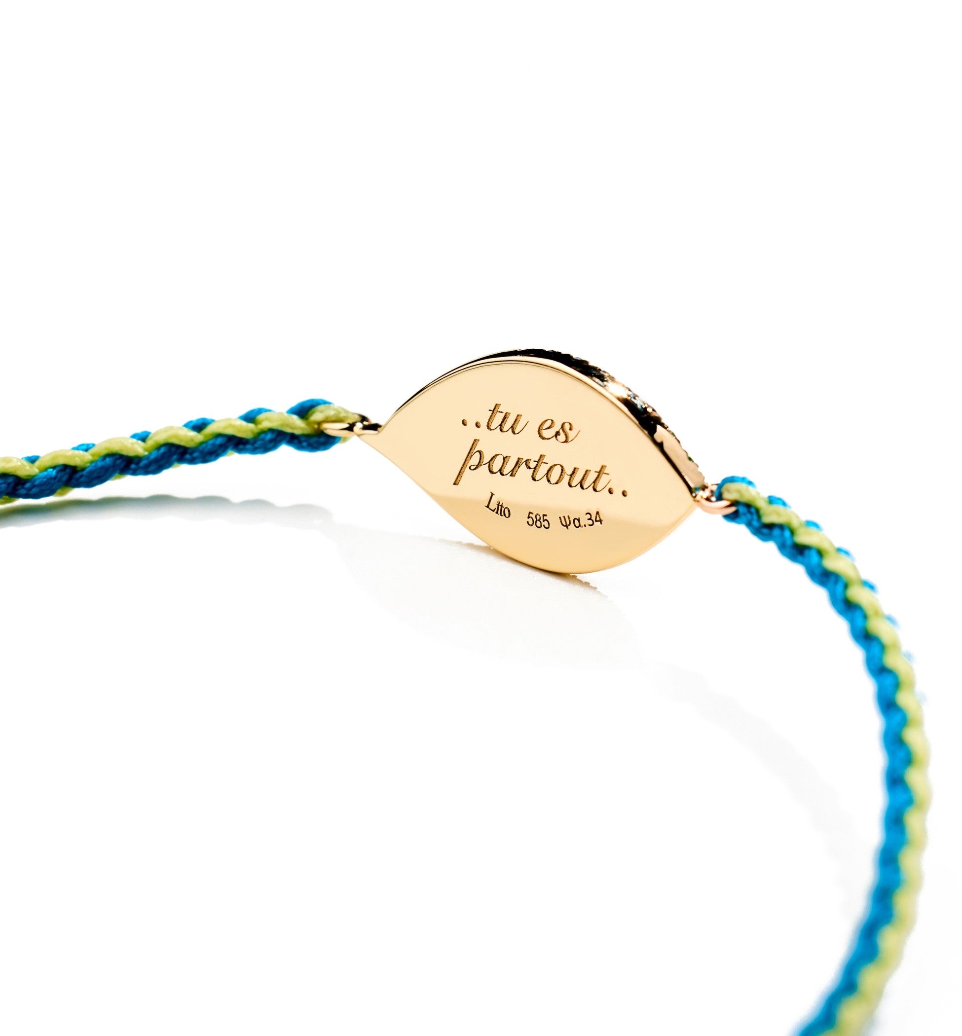PETIT VERT MACRAME DIAMOND BRACELET