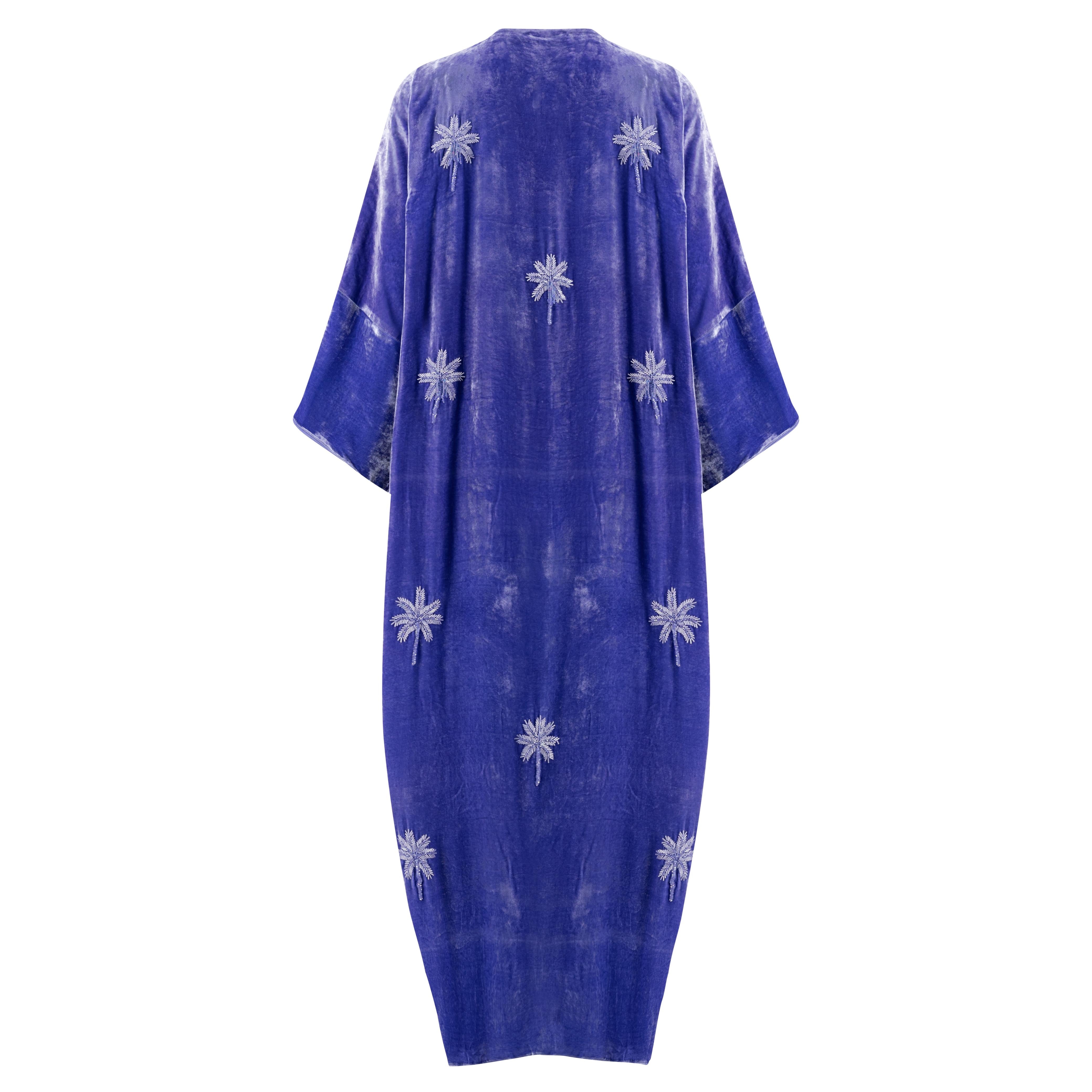 LAVENDER VELVET ABAYA