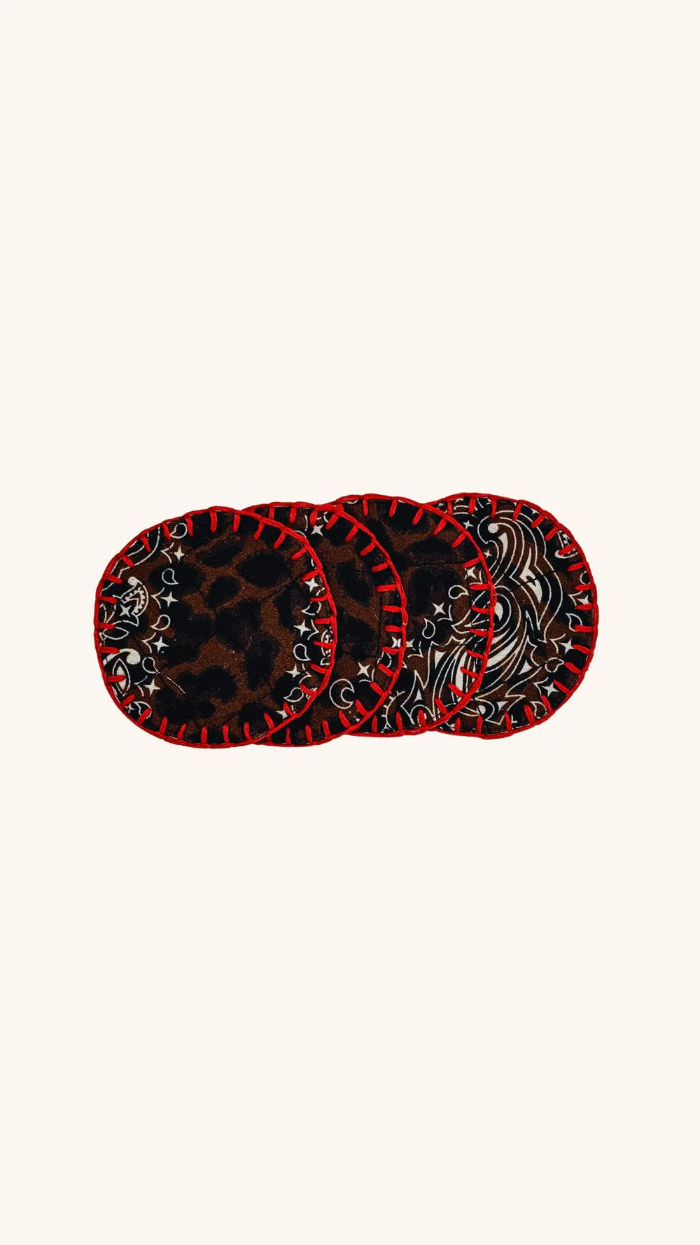 LEOPARD COASTER SET OF 2