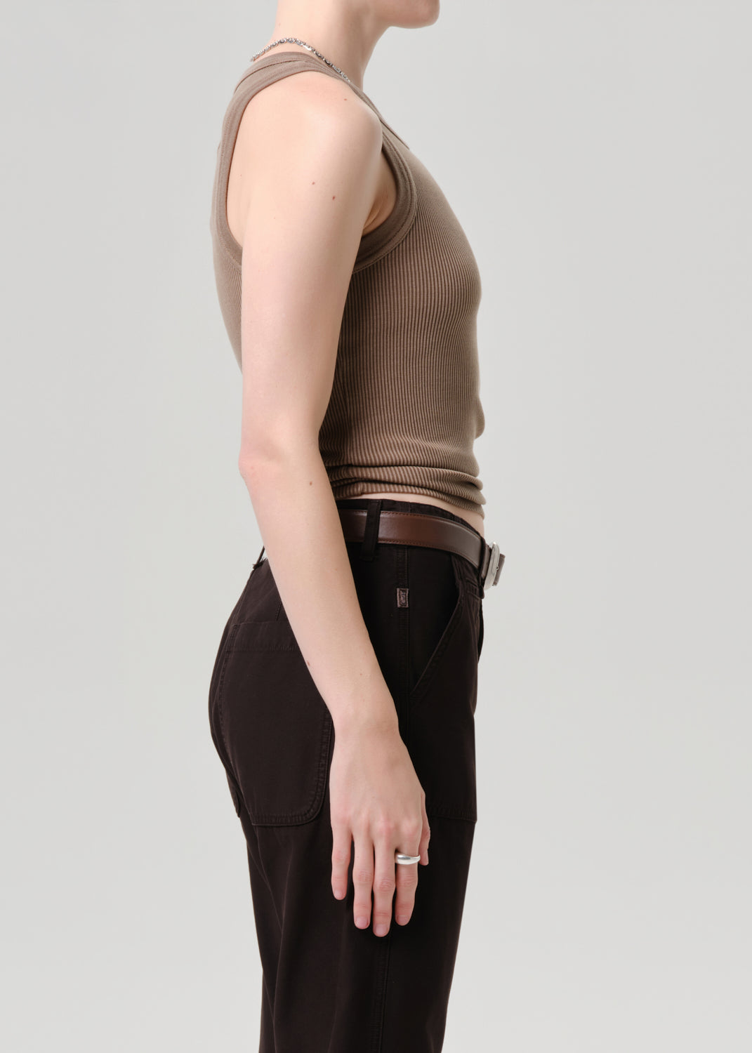 ISABEL RIB TANK IN COCOA