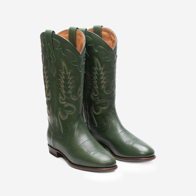 MIDNIGHT DARK GREEN BOOTS