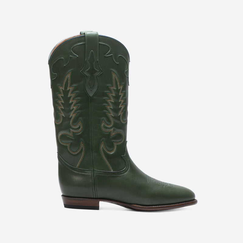 MIDNIGHT DARK GREEN BOOTS