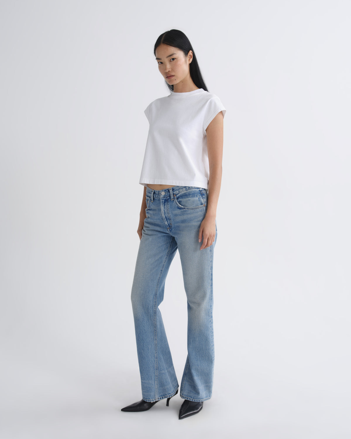 MID RISE KICK BOOT IN FRACTION