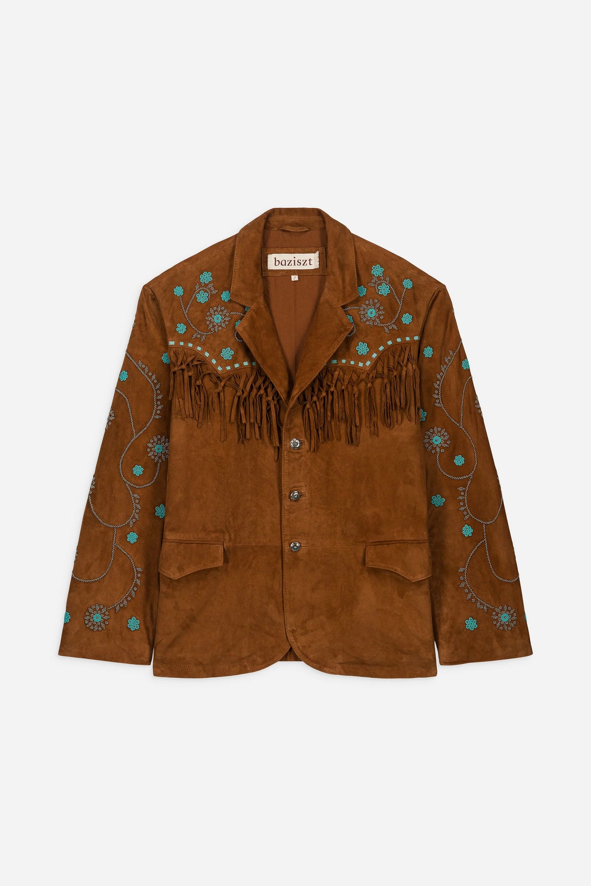 CHAWACHI SUEDE & TURQUOISE JACKET