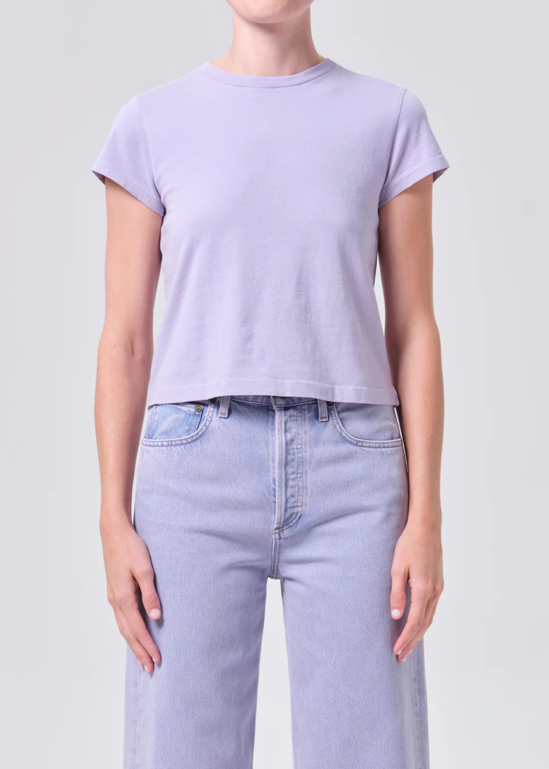 ADINE SHRUNKEN TEE IN LILAC