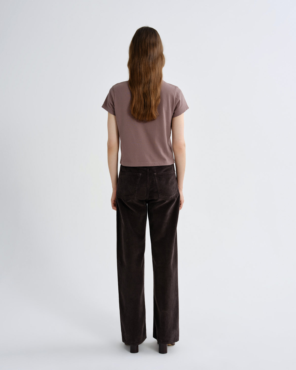 ADINE SHRUNKEN TEE IN MAUVINE