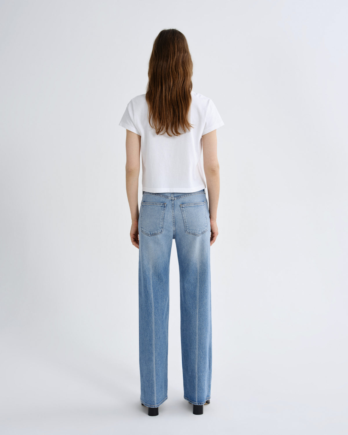 ADINE SHRUNKEN TEE IN WHITE