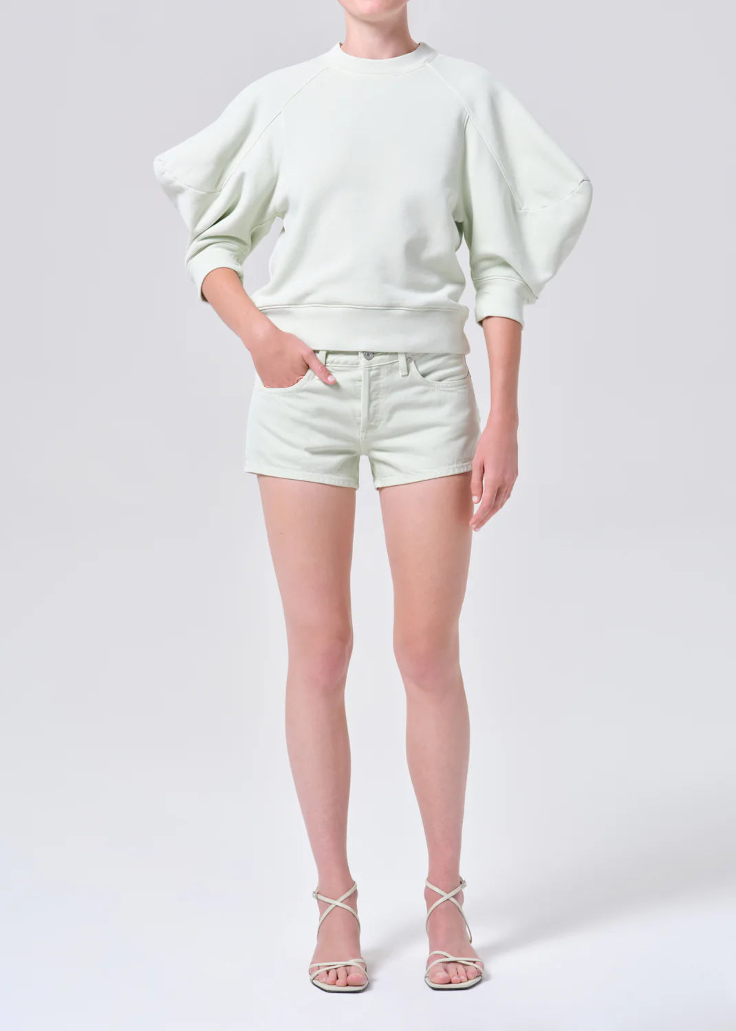 PARKER SHORTS MINT CREAM