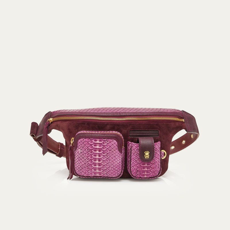 ROMEO BAG PURPLE PYTHON