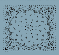 BANDANA HACHIKO VINTAGE BLUE