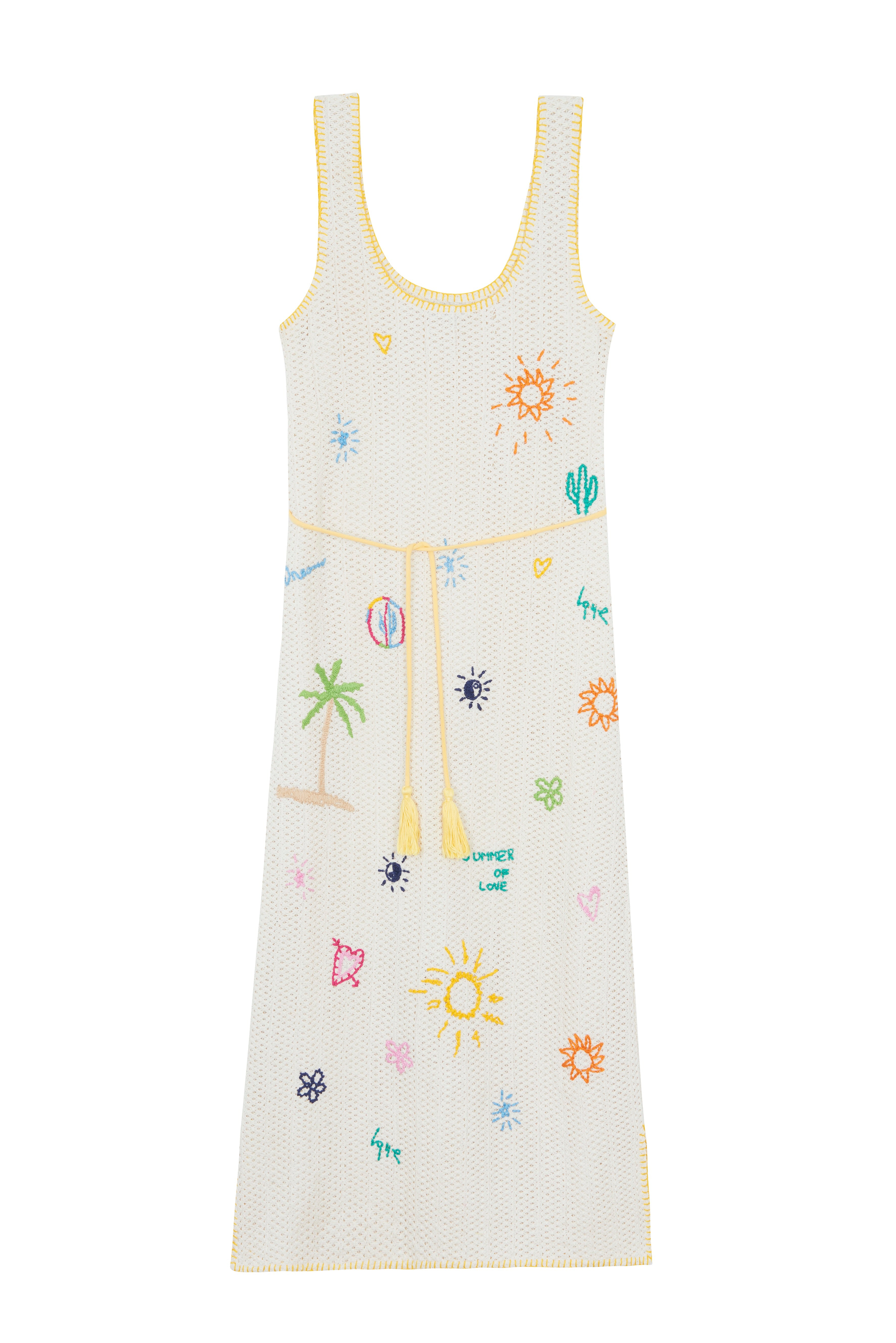 CROCHET EMBROIDERED DRESS
