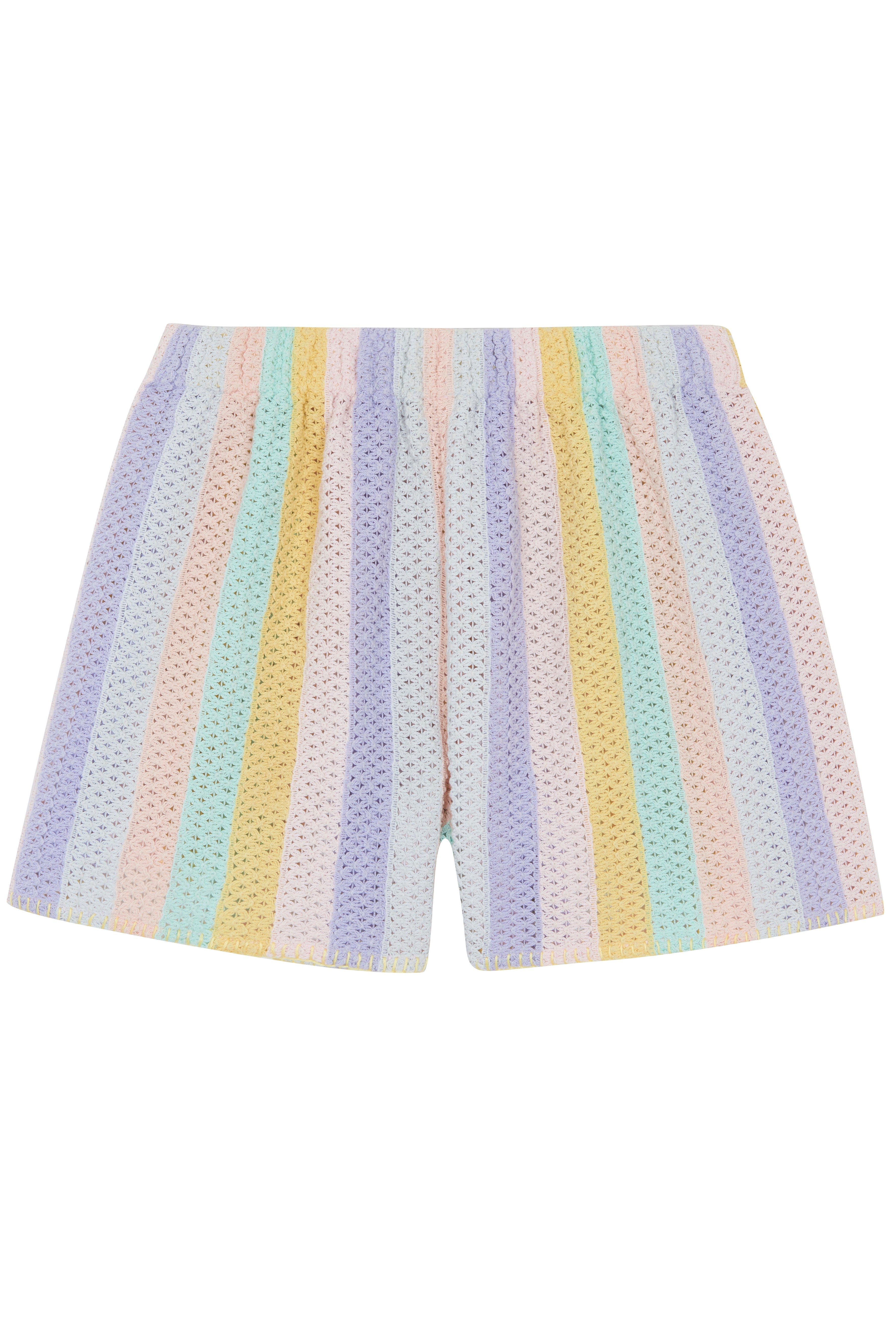 PASTEL CROCHET SHORTS