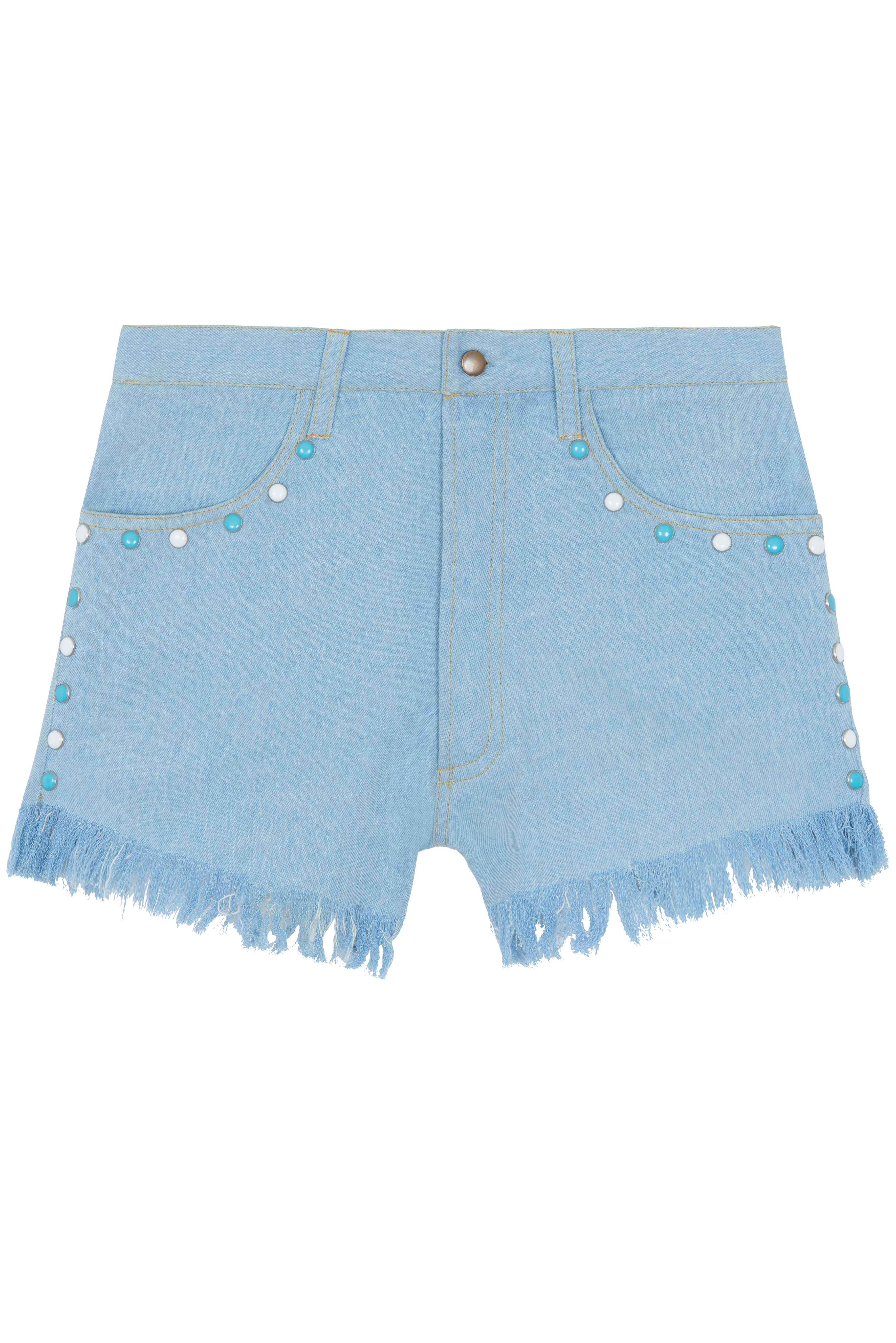 RIVET DENIM SHORTS