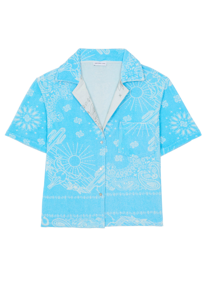 BLUE BANDANA SPONGE SHIRT