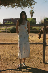 CROCHET EMBROIDERED DRESS