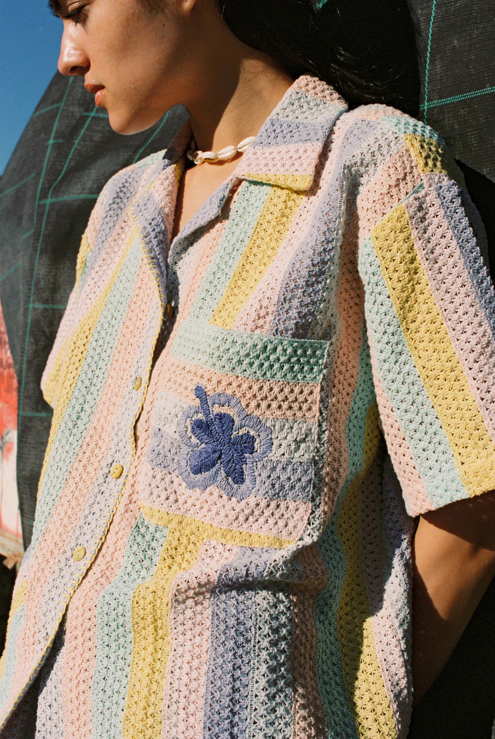 PASTEL CROCHET SHIRT