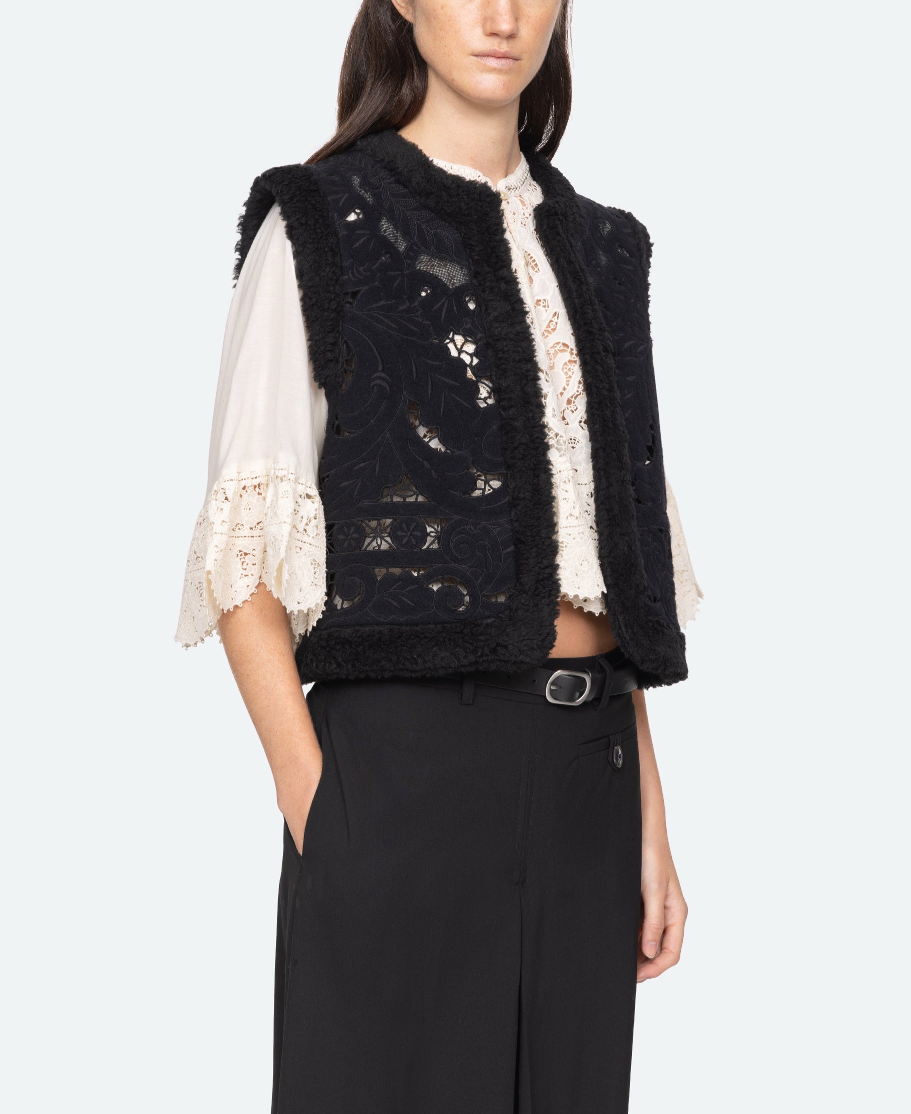 CECI VEST BLACK