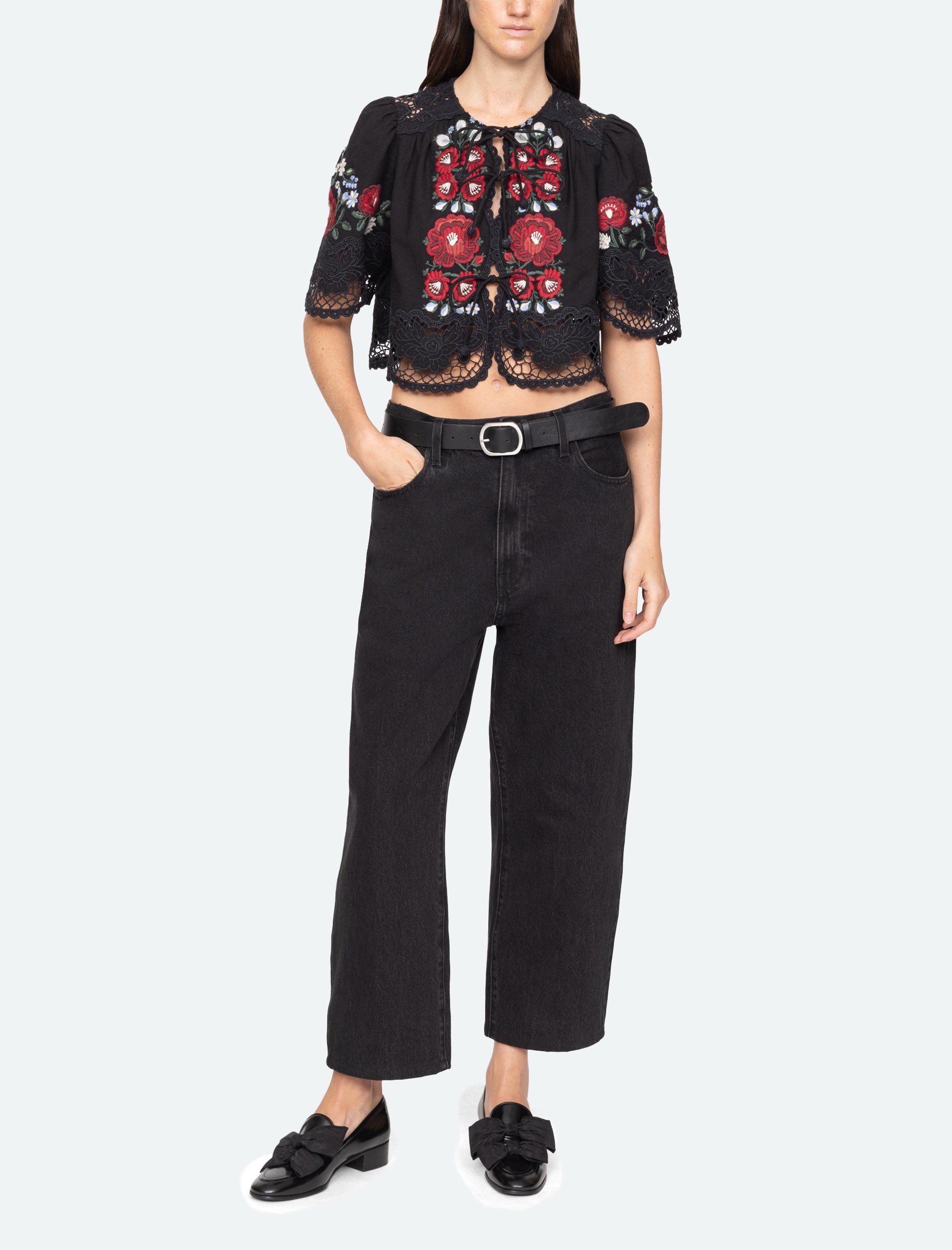ROSALINE EMBROIDERY TOP