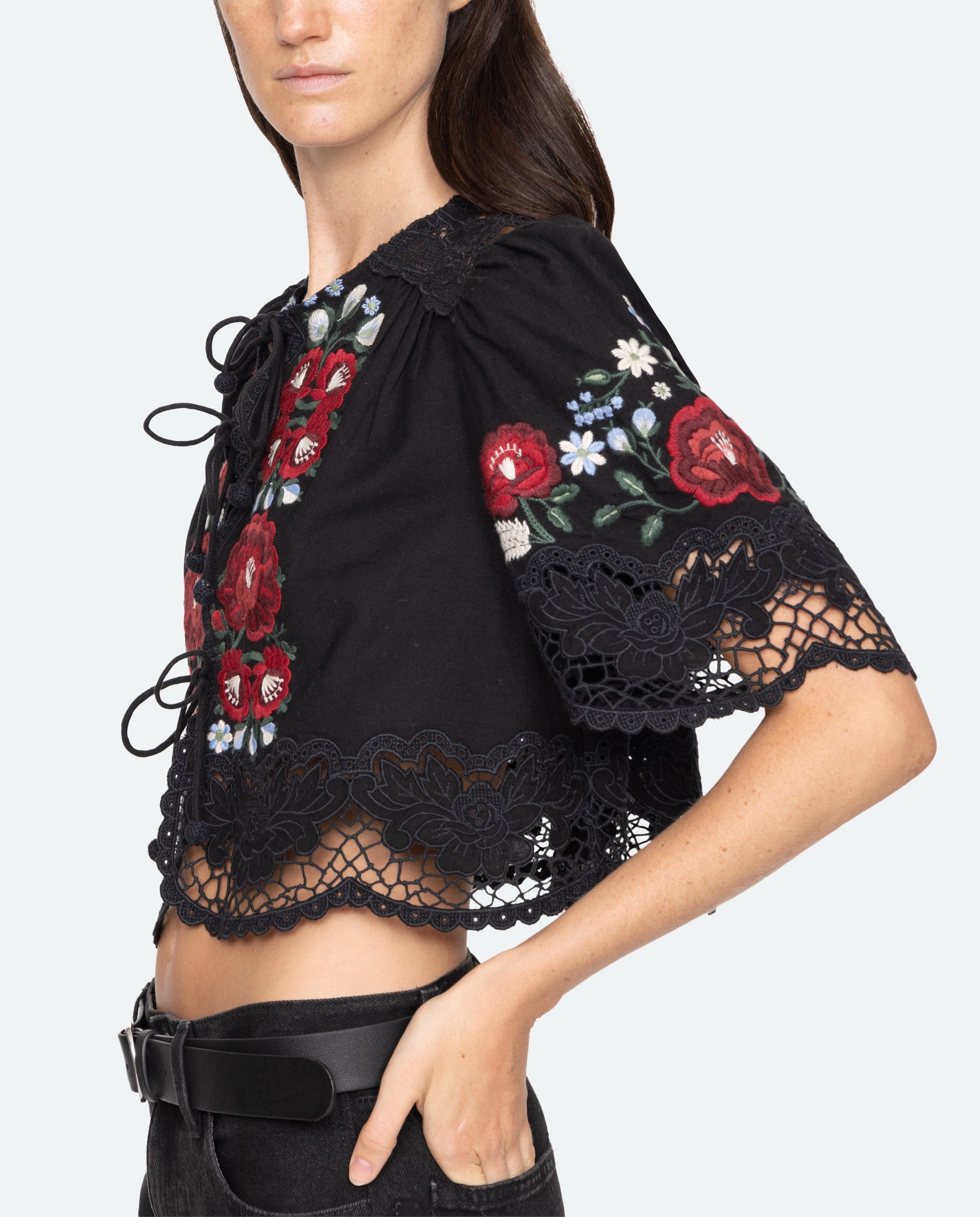 ROSALINE EMBROIDERY TOP