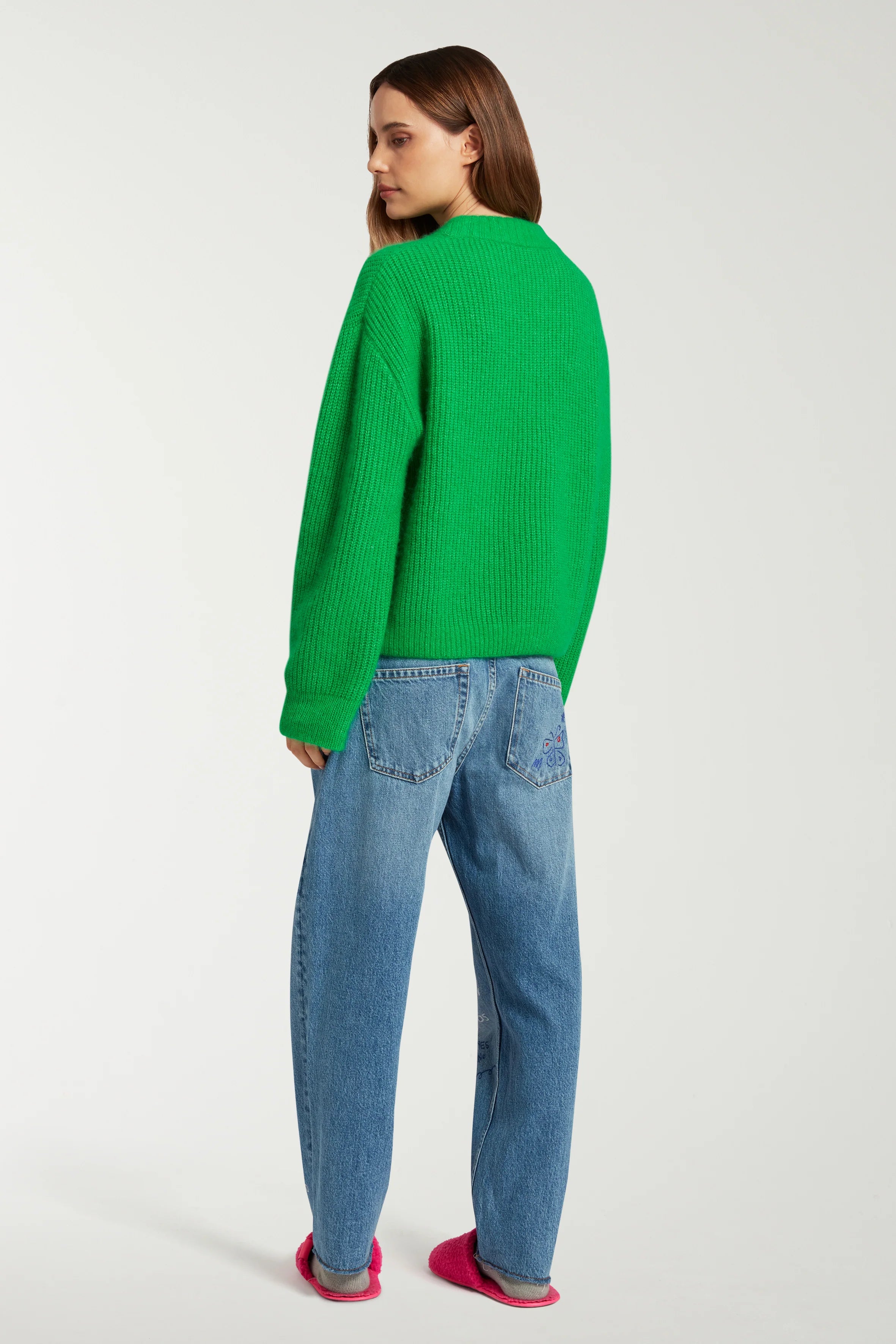 EMBROIDERED SCRIBBLE JEANS