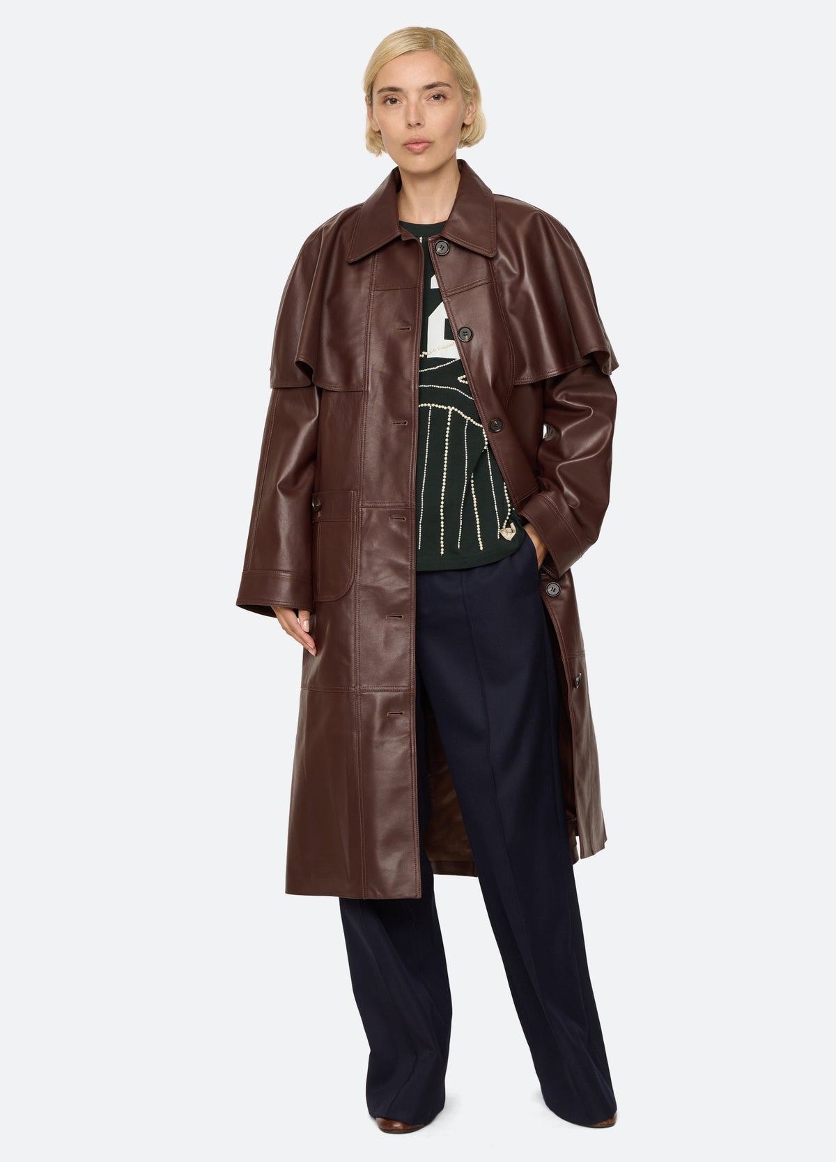 CAITLIN COAT BROWN
