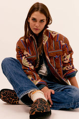 NAVAJO QUILTED SHIRT JACKET