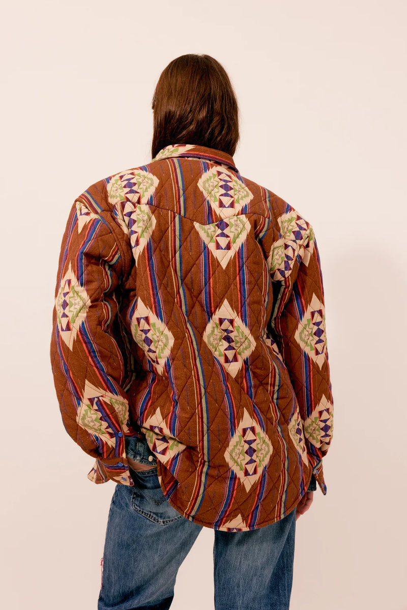 NAVAJO QUILTED SHIRT JACKET