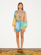 BON BON SPLIT MINI SKIRT MOSAIC