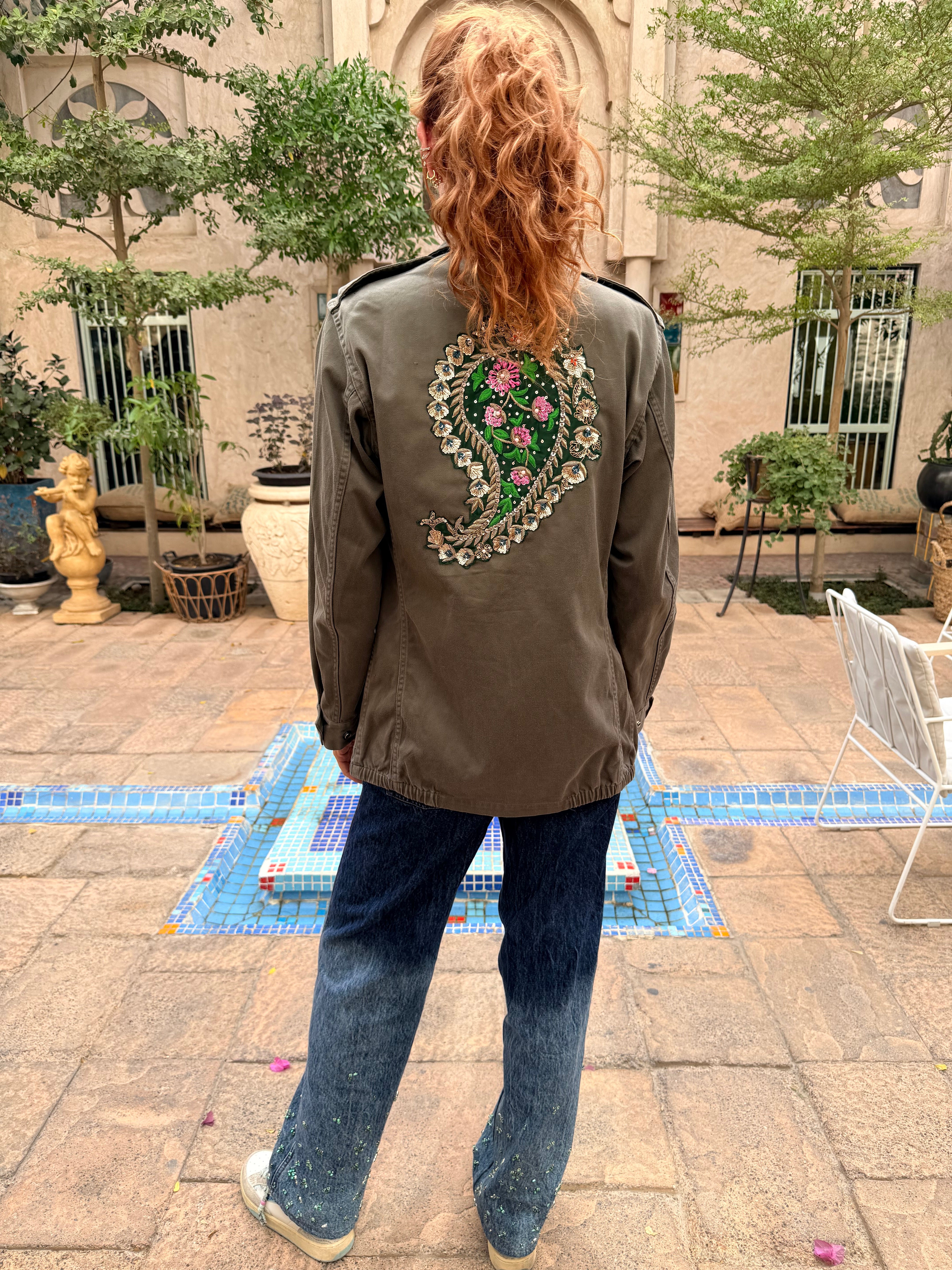 EMBROIDERED MILITARY VINTAGE JACKET