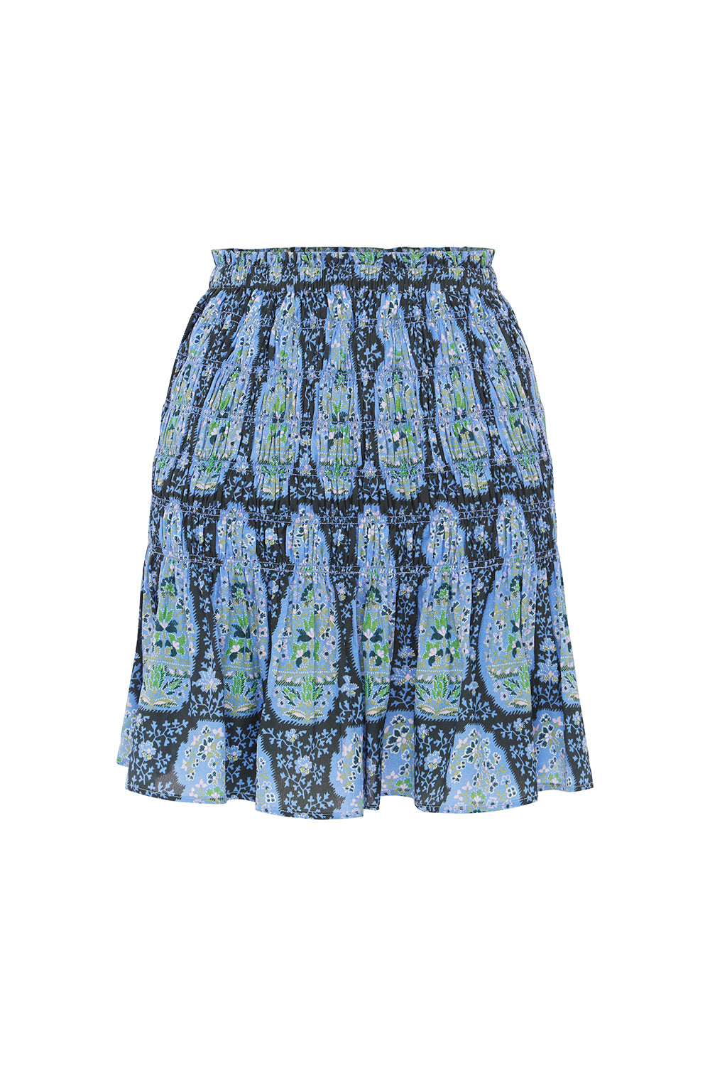 ONDA SHIRRED MINI SKIRT