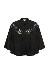 STARRY NIGHTS FLUTED BLOUSE